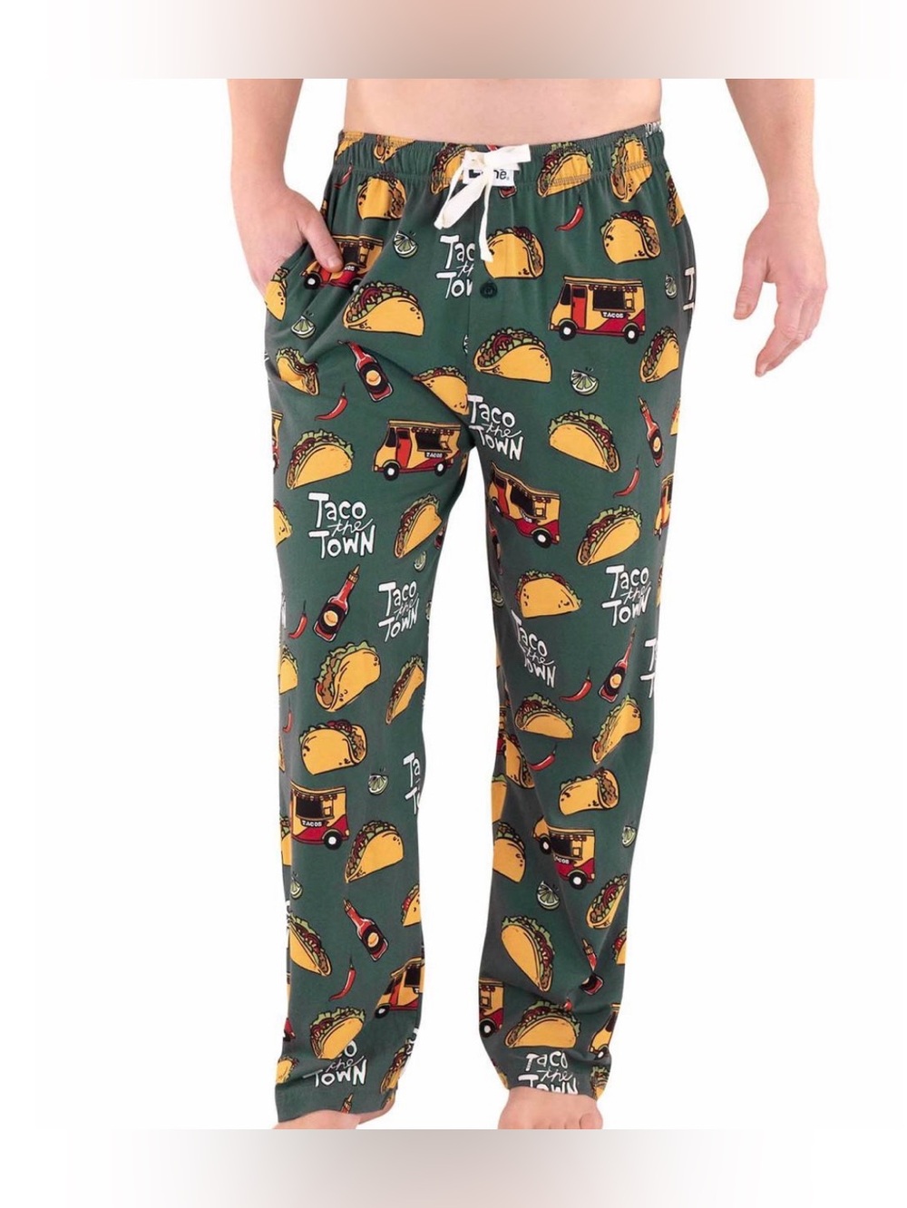 EUC- Lazy One Unisex โTaco the Townโ Pajama Pants